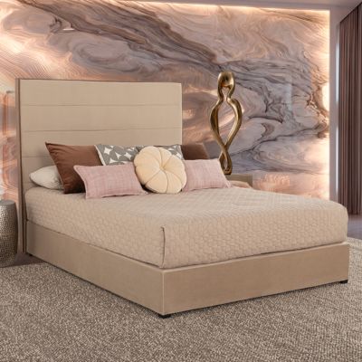 Cama Queen Size Libia Beige