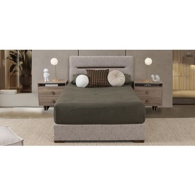 Cama Matrimonial Bianca Beige