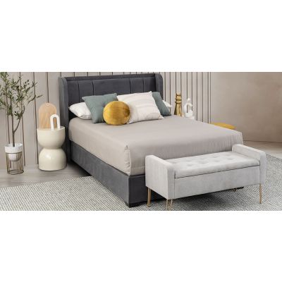 Cama Matrimonial Leonor Gris 