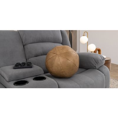 Cojín Decorativo Piel Esfera Elche Café