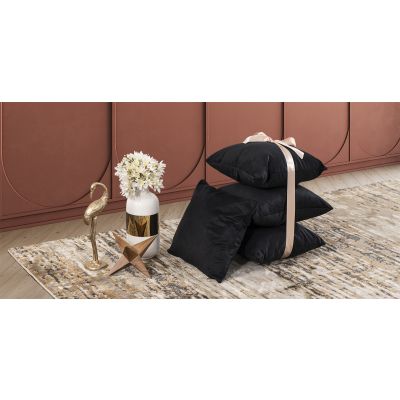 Juego de Cojines Decorativos Preston Negro 4 Piezas