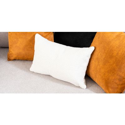 Cojín Riñonera Decorativo Glass Beige