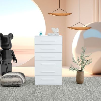 Cómoda Con 6 Cajones Zoe Life Blanco