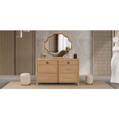 Cómoda Con Espejo Elora CL Beige