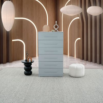 Cómoda Con 6 Cajones Zoe Life Plata