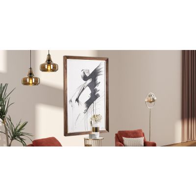 Cuadro Decorativo Parota Bailarina Plata