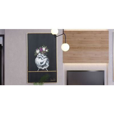 Cuadro Decorativo Giardino I Negro