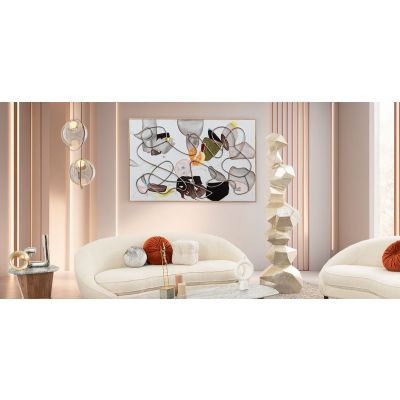 Cuadro Decorativo Trazo Blanco