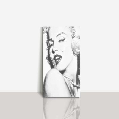 Cuadro Decorativo 180 X 120 cm Marilyn Monroe Lienzo Blanco