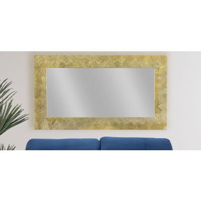 Espejo Decorativo Oro Rombo 160 x 90 Cms