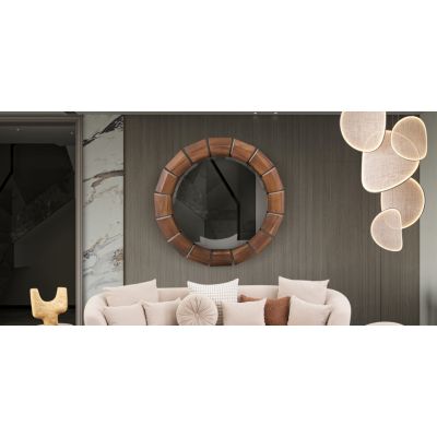 Espejo Decorativo Parota Warlis Café