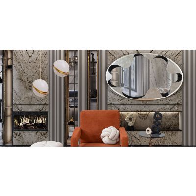 Espejo Decorativo Nereo Plata