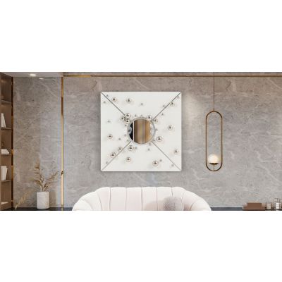 Espejo Decorativo Tix Plata