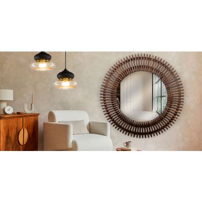 Espejo Decorativo Levi Café
