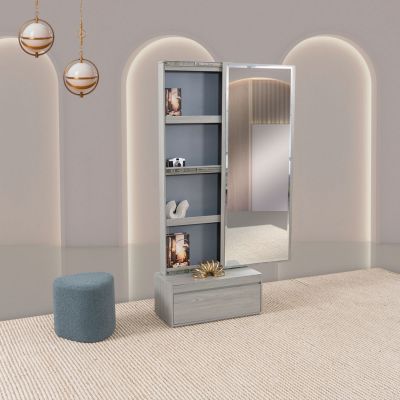 Espejo Vertical Con Cajón Marbella Gris