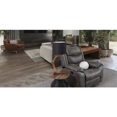 Lámpara de Mesa Parota Coral Negro