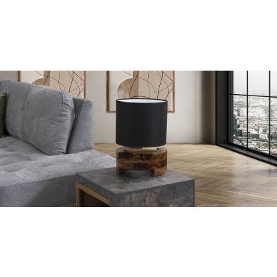 Lámpara De Mesa Parota Lego Negro