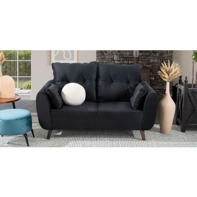 Sofá 2 Plazas Aria Negro