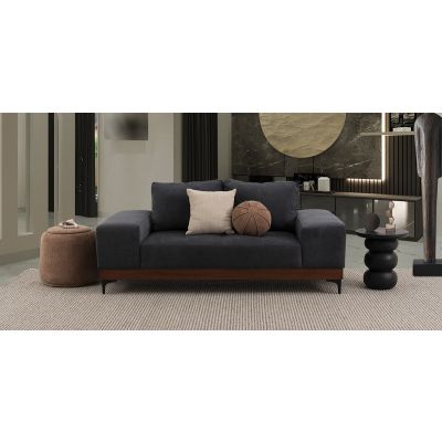 Sofá 2 Plazas Maya Gris Oxford