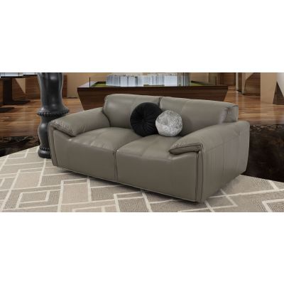 Sofá 2 Plazas Piel Meyer Gris