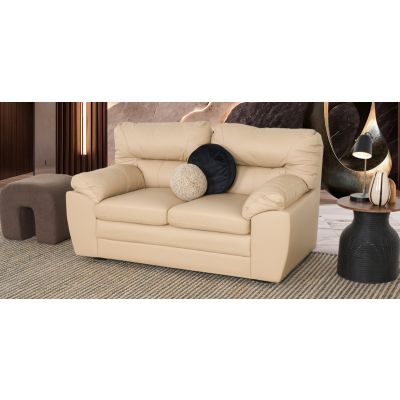 Sofá 2 Plazas Piel Pisa Beige