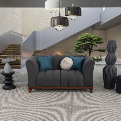 Sofá 2 Plazas Stella Gris