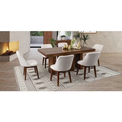 Comedor Odette PL Con Sillas Olaf Arena 7 Pzs