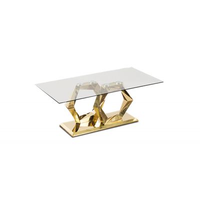 Mesa Comedor 200 x 100 Cm  Rectangular Royal Gold Hexa