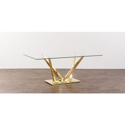 Mesa Comedor Rectangular 200 x 100 cm Royal Gold LV