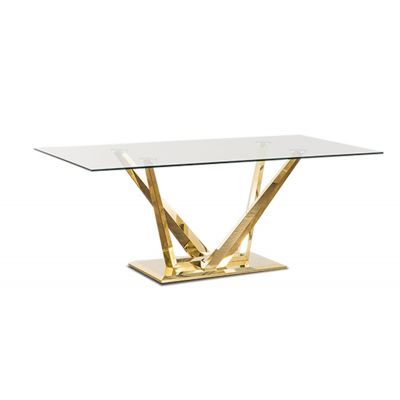 Mesa Comedor Rectangular 200 x 100 cm Royal Gold LV