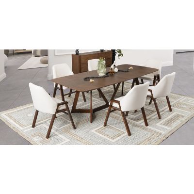 Comedor Rectangular Valenza Beige 7 Piezas