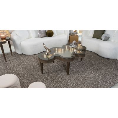 Mesa De Centro Irregular Gia Dorado