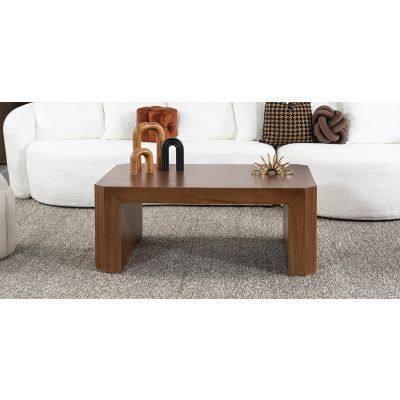 Mesa De Centro Rectangular Vitto Café