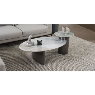 Mesa de Centro Ovalada Wave Multicolor