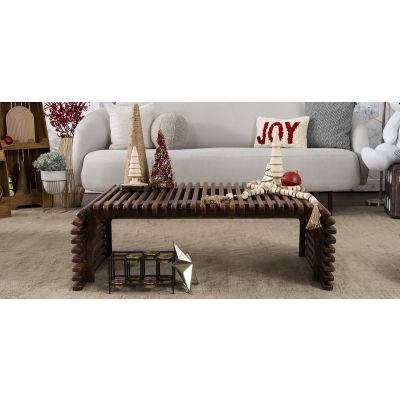 Mesa De Centro Rectangular Parota Chiman Café