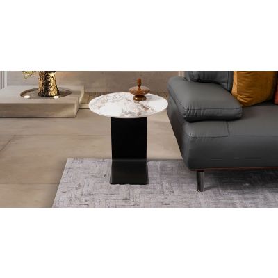 Mesa Lateral Redonda Windy Blanco