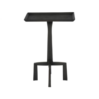 Mesa Lateral 26 cm Micah Metal Negro