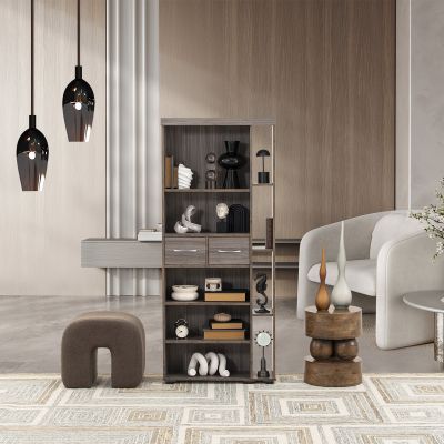 Modulo Lateral 2 Cajónes Juliana Gris