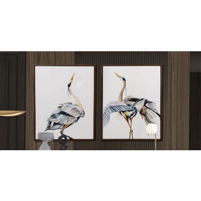 Cuadro Decorativo Al Oleo Garza CL Azul