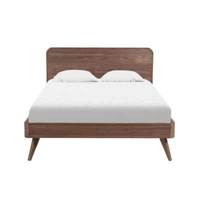 Cama Matrimonial Camelia Chapa Nogal