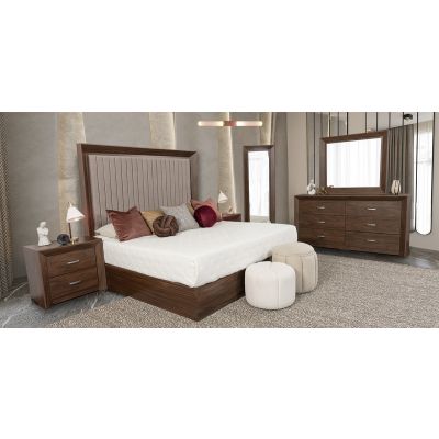 Recámara King Size Balandra CL Café 5 Piezas