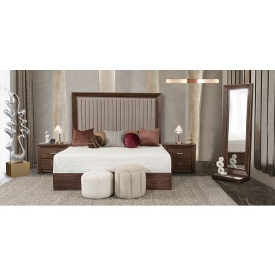 Recámara King Size Balandra CL Café 4 Piezas