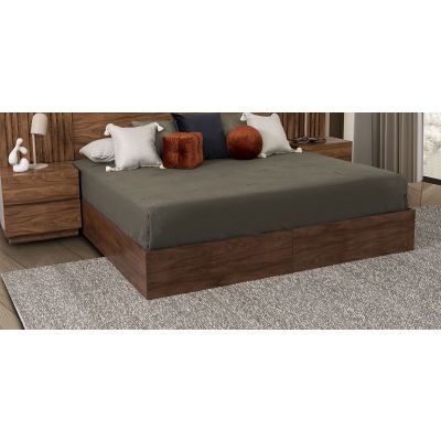 Base De Cama King Size Giannis Café 2 Piezas
