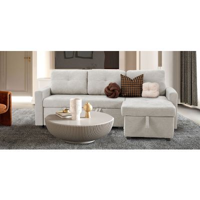 Sala Modular Con Baúl Y Cama Alta Rosh Gris