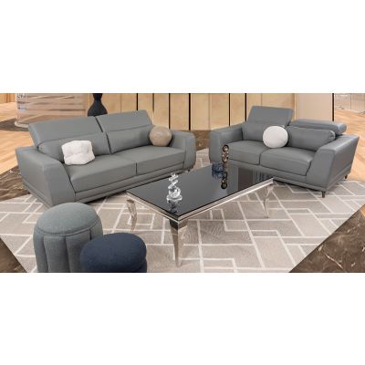 Sala Piel Lecce Gris