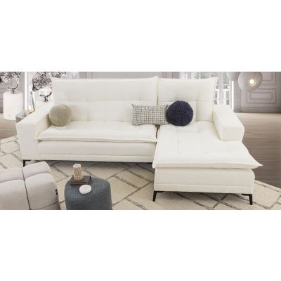 Sala En L Con Respaldo Abatible Derecha Jennifer Beige
