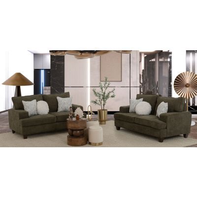 Sala Atlántica Verde Olivo 2 Piezas