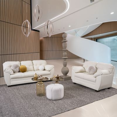 Sala Piel Derby Blanco