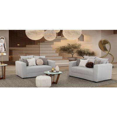 Sala Kyros Gris 2 Piezas