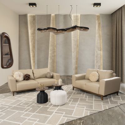 Sala Piel Littio Beige